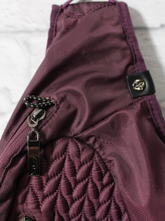 Sherpani Esprit Burgundy Quilted Teardrop Anti-Theft RFID Multi Pocket Sling Bag main image 4